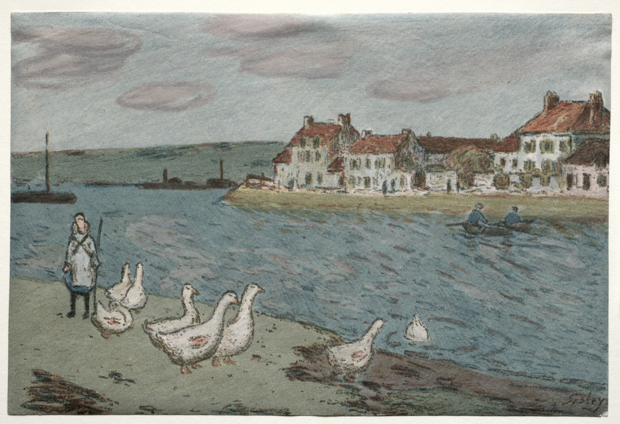 The River Bank or Geese