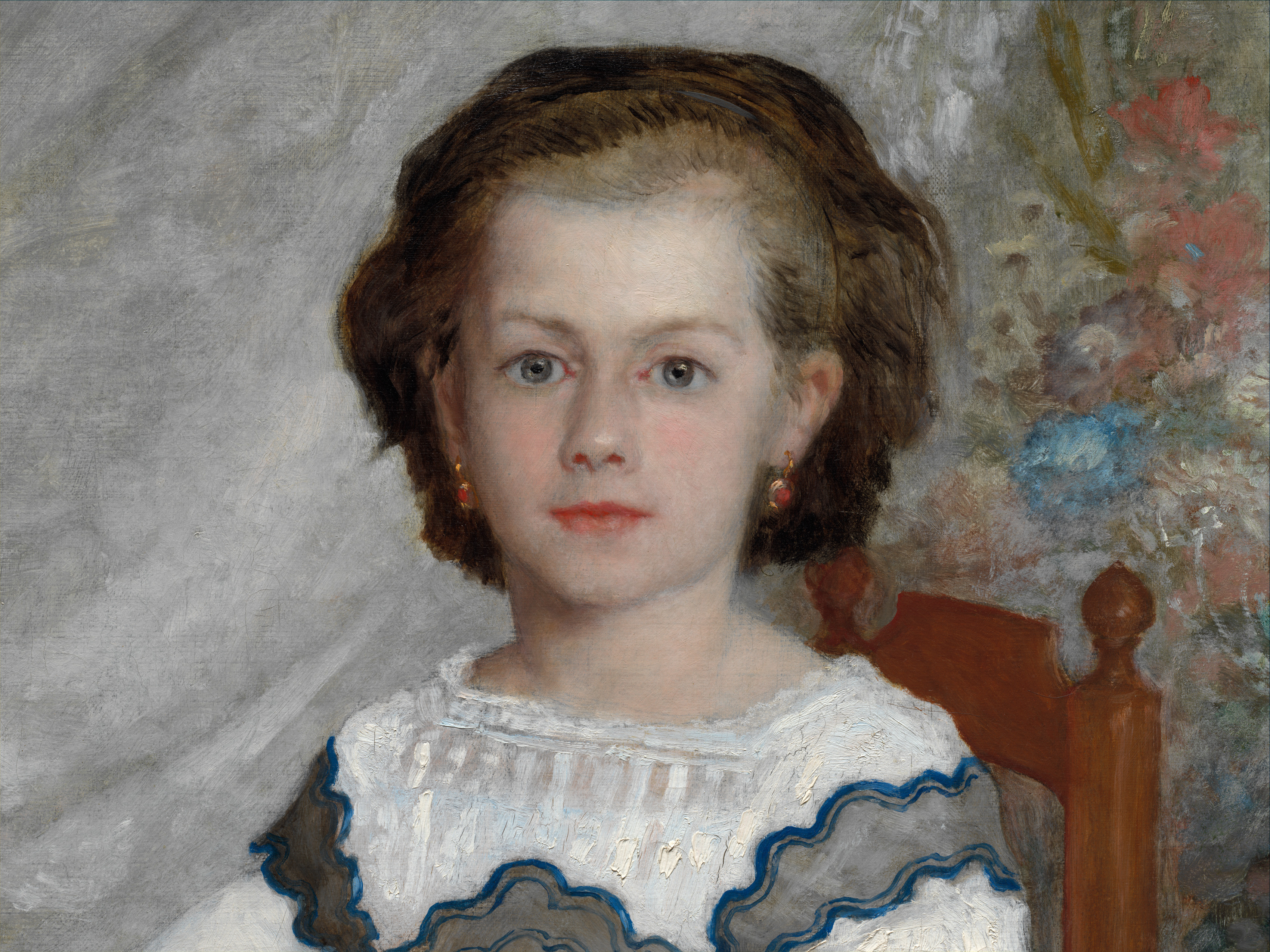 Pierre-Auguste Renoir『ロメーヌ・ラコー嬢の肖像』 Romaine Lacaux | Cleveland Museum of Art