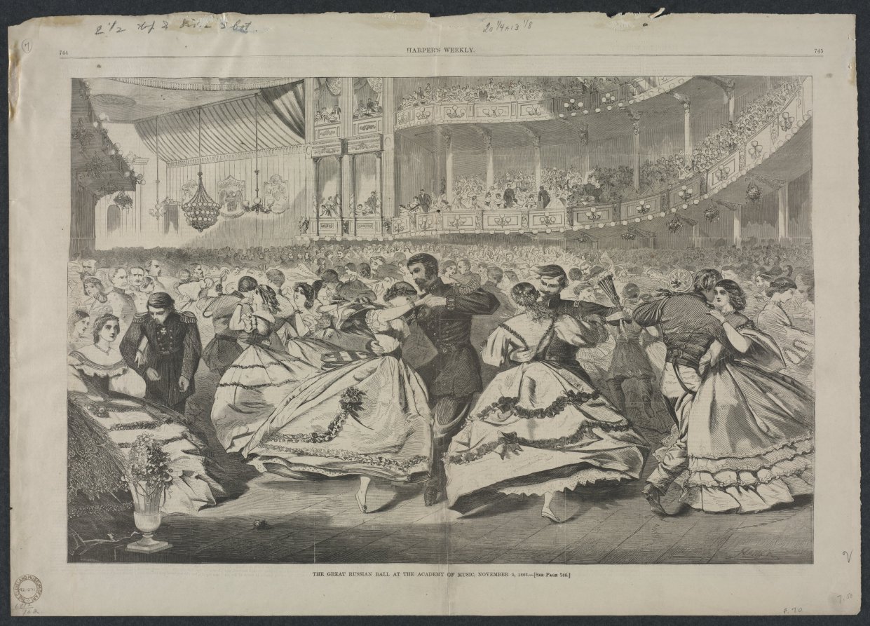 The Great Russian Ball at the Academy of Music, November 5, 1863