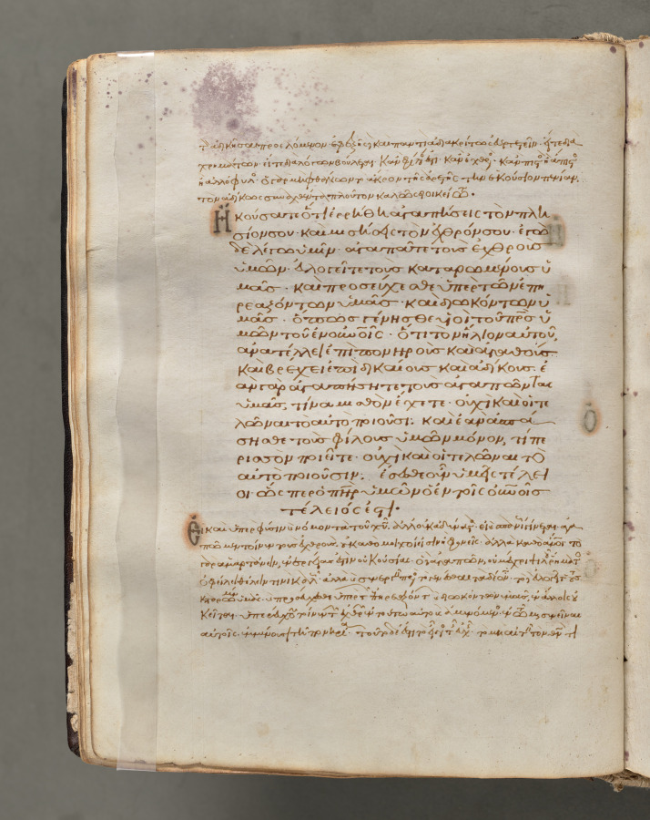 Text, folio 23 (verso), from a Gospel Book with Commentaries