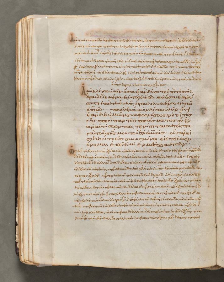 Text, folio 81 (verso), from a Gospel Book with Commentaries