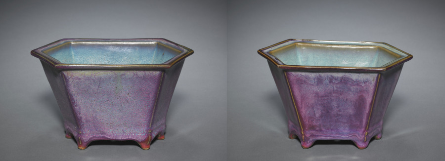 Pair of Hexagonal Flower Pots