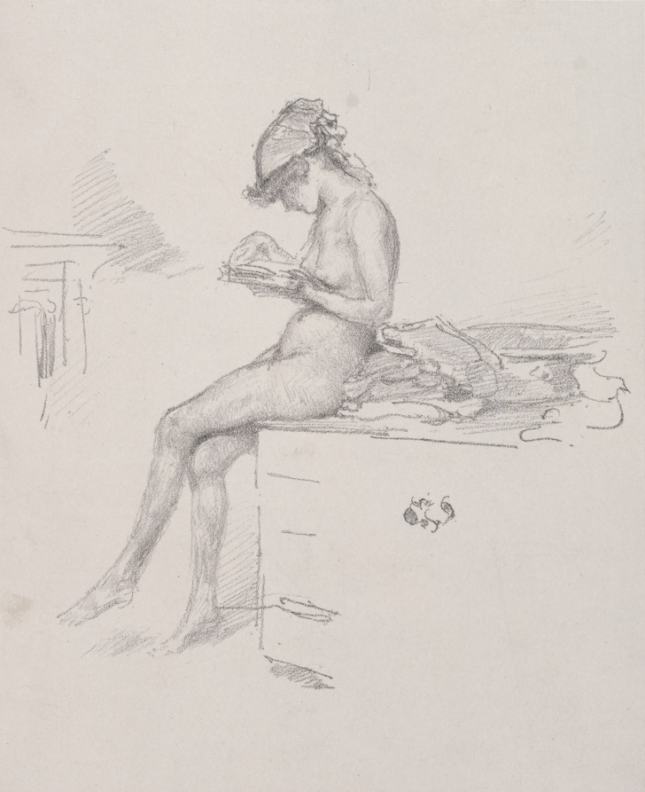 The Little Nude Model Reading
