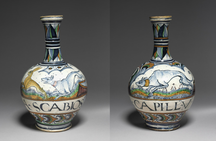 Pair of Pharmacy Bottles