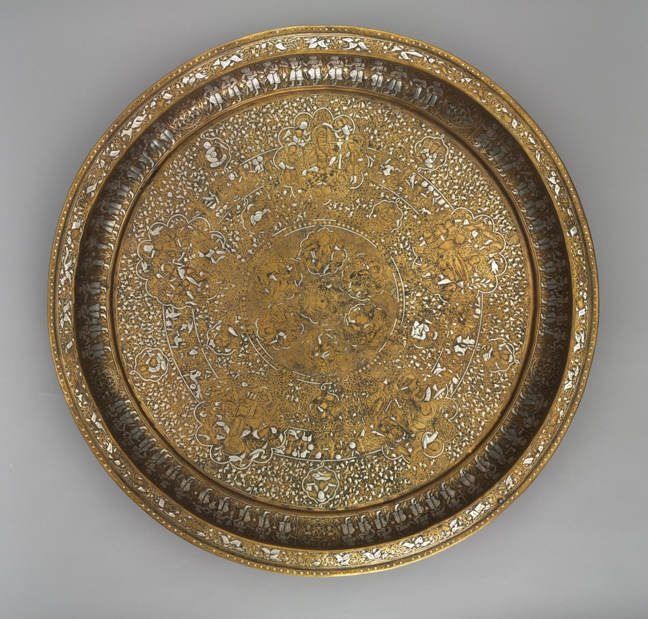 Tray Portraying Courtly Pleasures