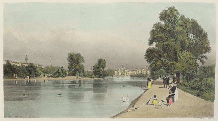 London As It Is:  The Horse-Guards, from St. James's Park