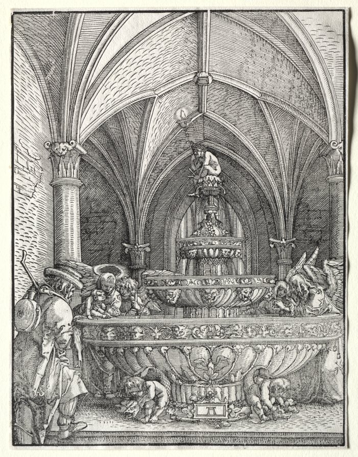 The Holy Family on the Flight into Egypt at a Fountain