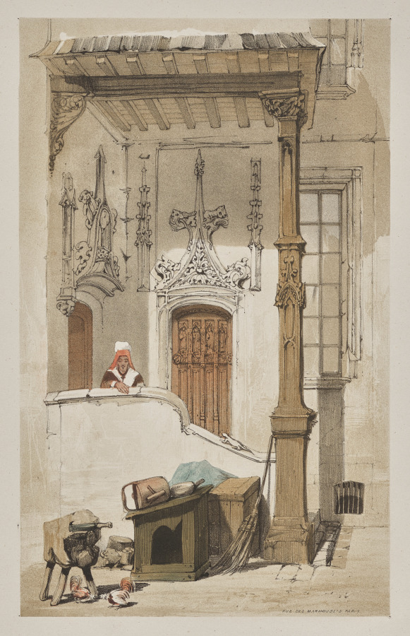 Picturesque Architecture in Paris, Ghent, Antwerp, Rouen:  Rue des Marmousets, Paris