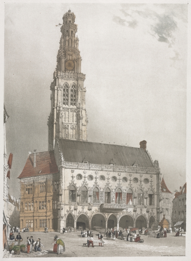 Picturesque Architecture in Paris, Ghent, Antwerp, Rouen:  L'Hôtel de Ville, Arras, France