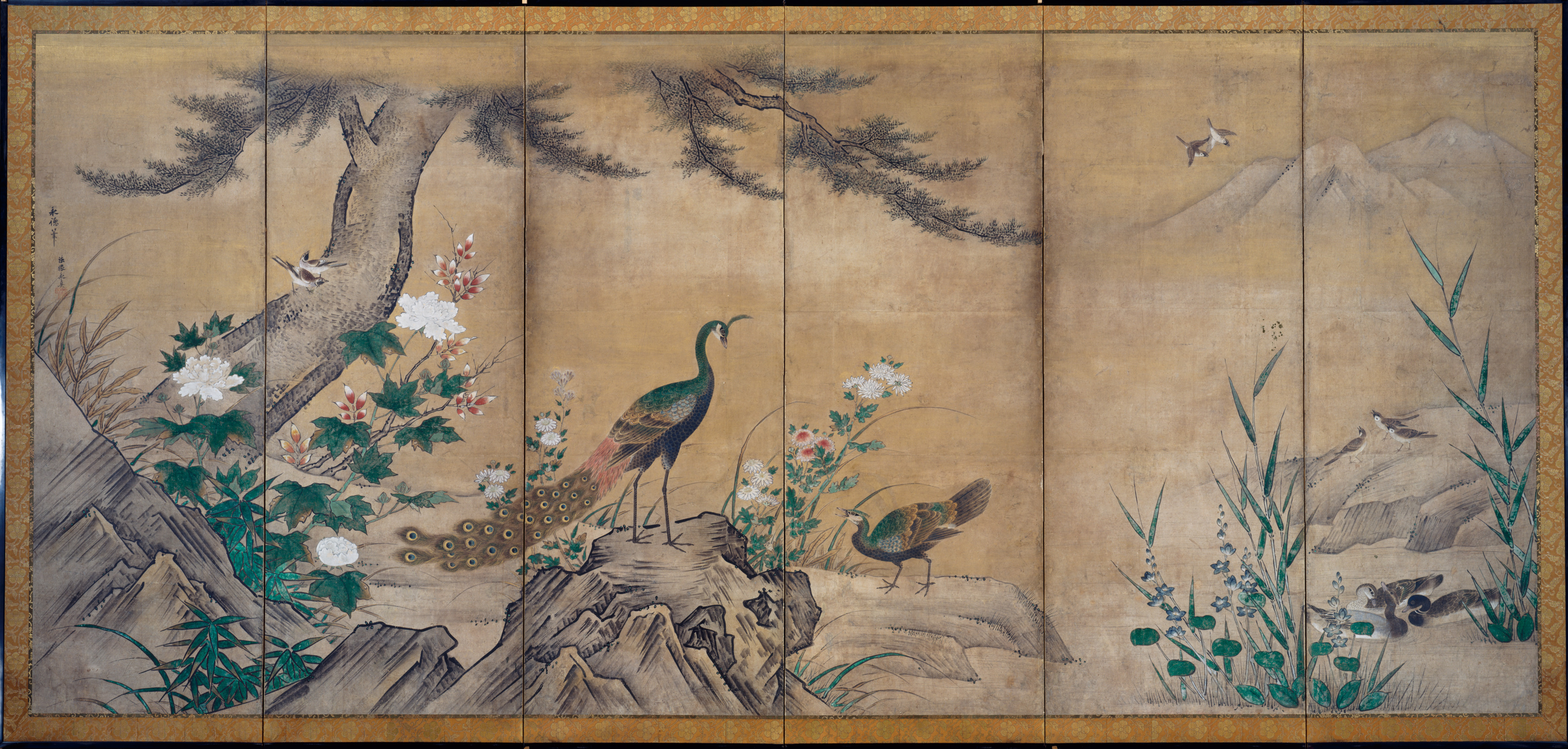 Birds and Flowers Japan, Momoyama period (1573–1615