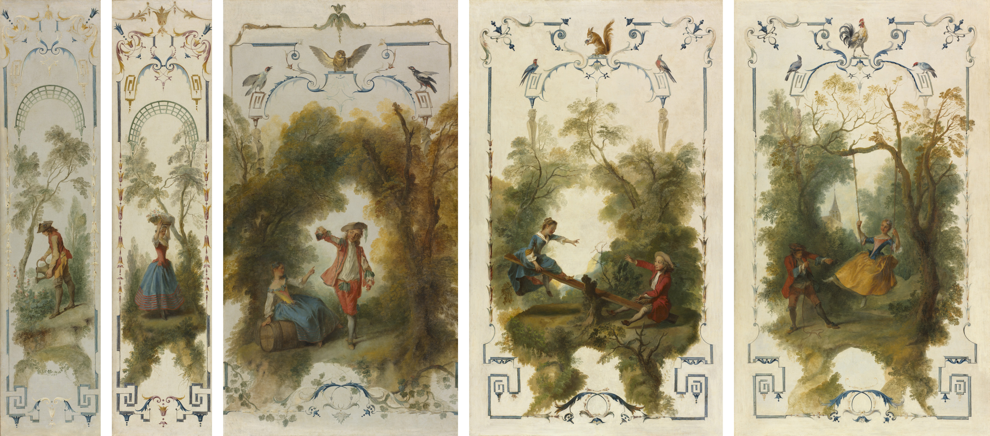 Wall Panels: The Gardener, Horticulture, The Vineyard, The See 