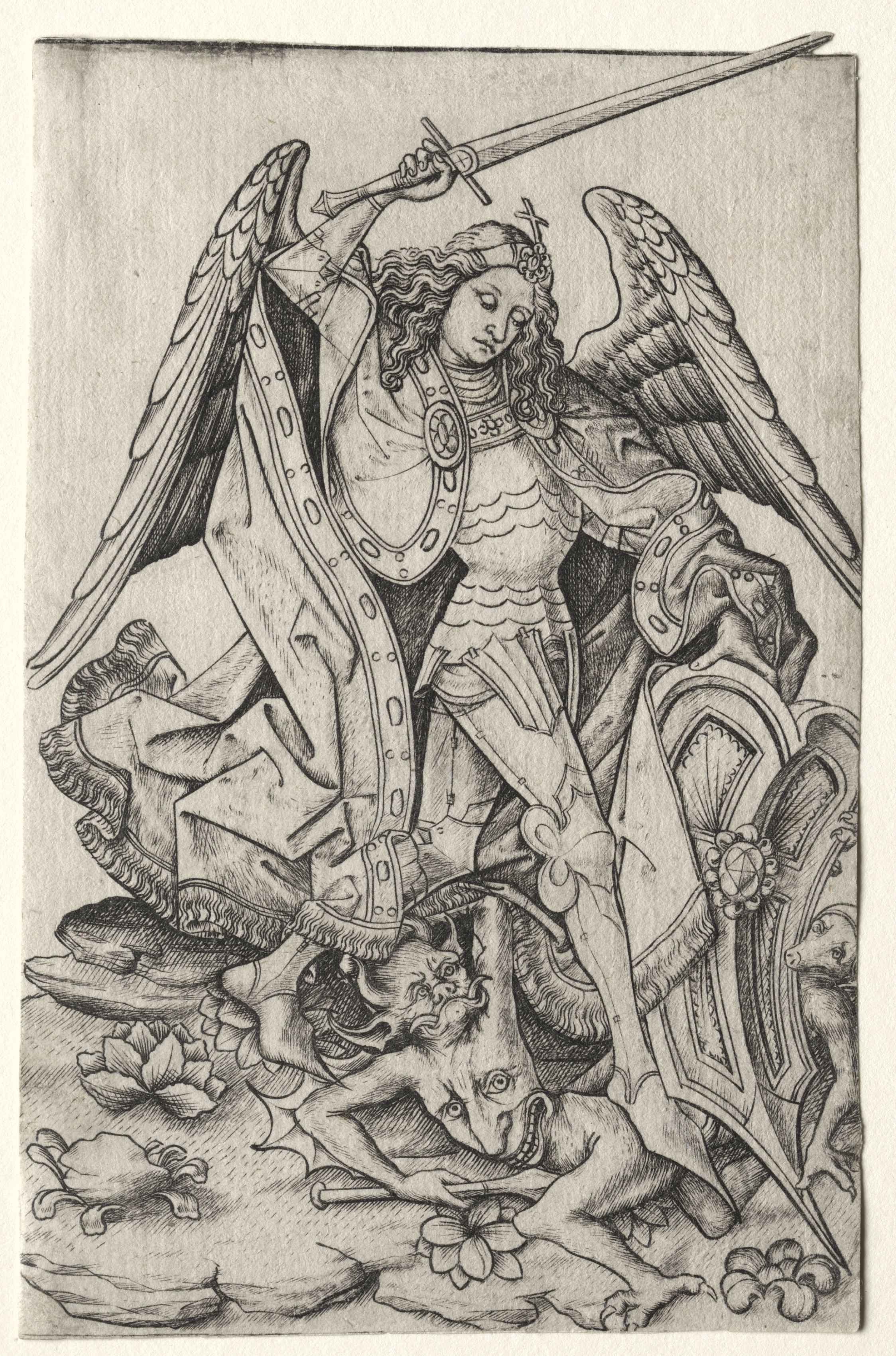 （コバ）SAINT MICHAEL Judgement The Last Judgement with Saint Michael fighting with Satan