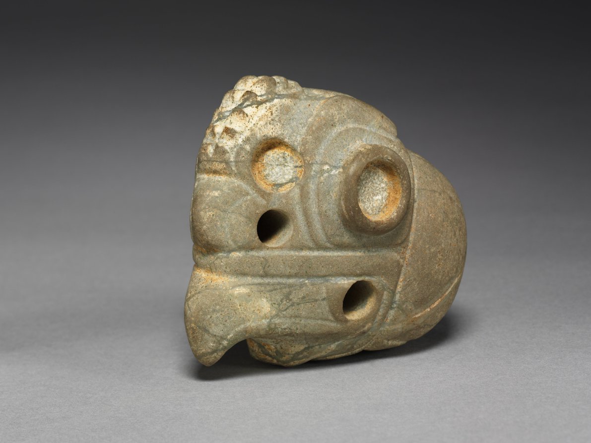 Ceremonial Mace (Club) Head: Bird (Male Curassow?) by Unknown Artist (-300), stone at Cleveland Museum of Art