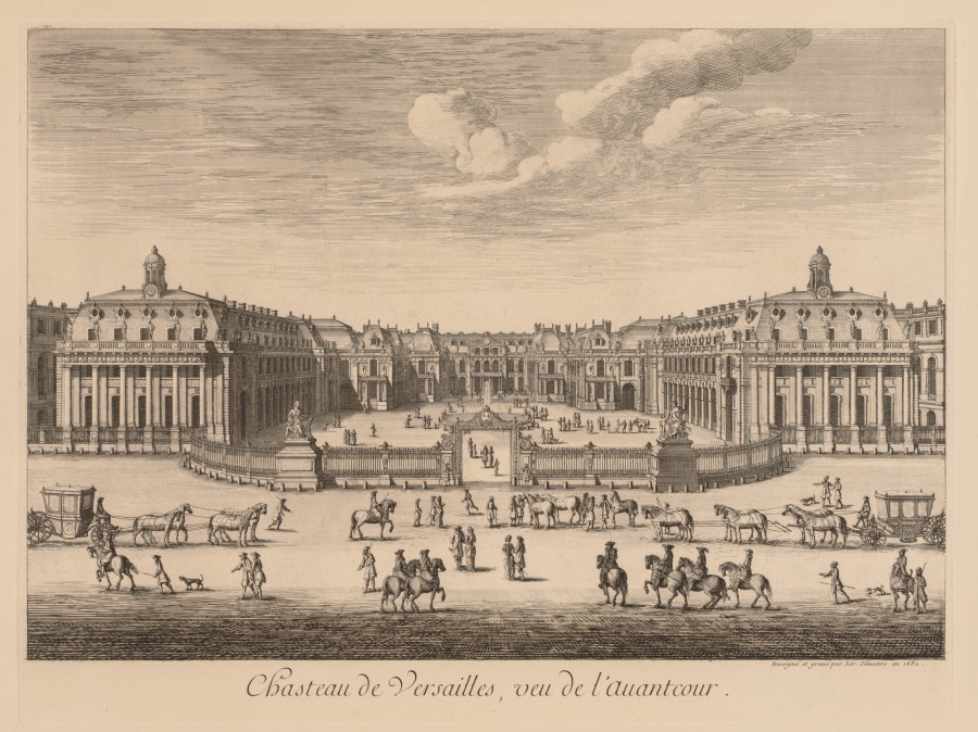 Vue du Château de Versailles, vu de l'avant-cour | Cleveland