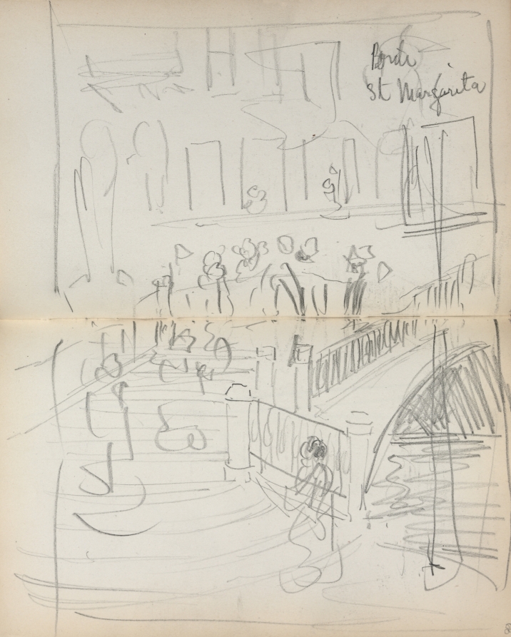 Italian Sketchbook: Bridge St. Margarita (page 67 & 68)