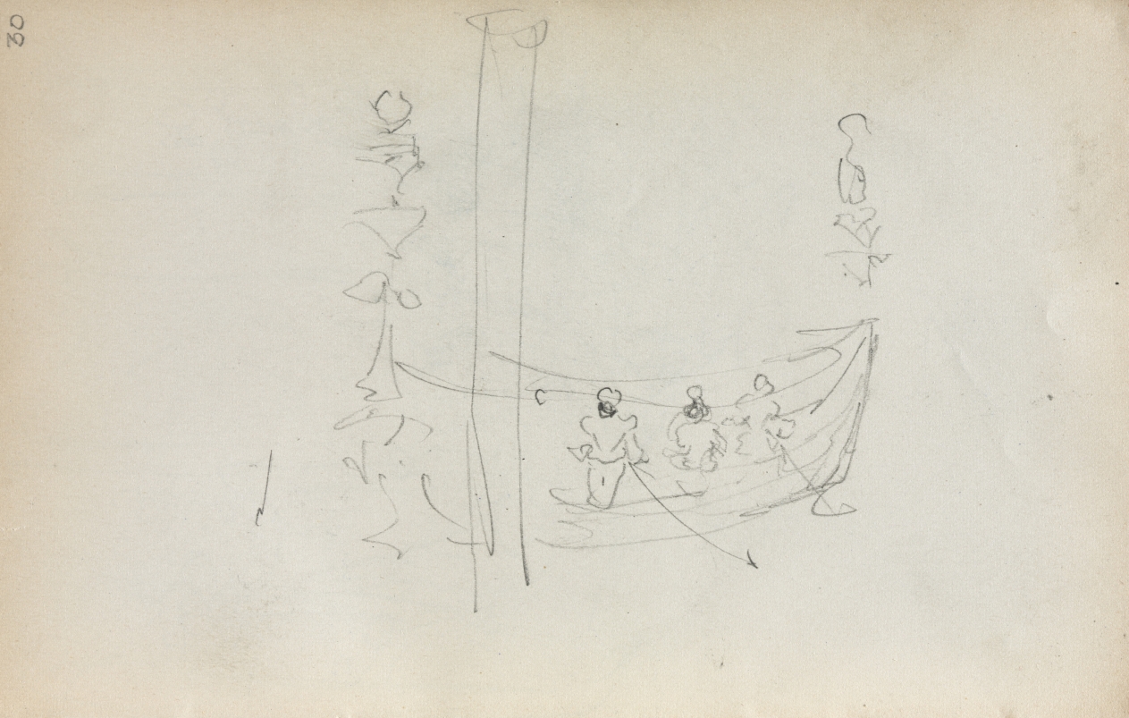 Italian Sketchbook: Venetian Boat (page 30)