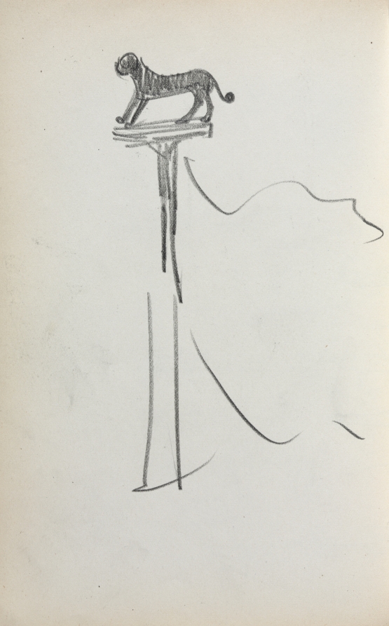 Italian Sketchbook: San Marco Lion (?) (page 39)