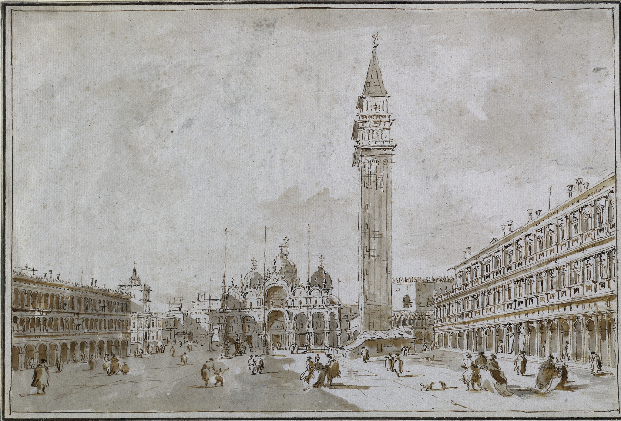 Vintage 1959 Guardi “Piazza San Marco, Venice Vintage 1959 Guardi “Piazza San Marco, Venice