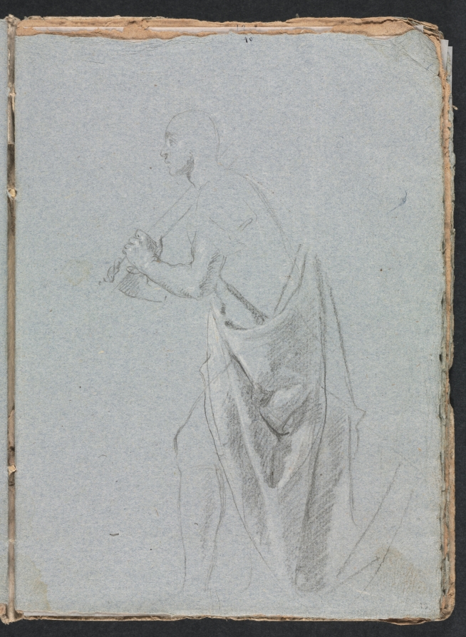 Verona Sketchbook: Standing male with drapery (page 19)