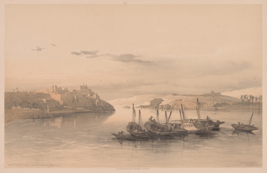Egypt and Nubia:  Volume II - No. 28, General View of Asouan and the Island of Elephantine