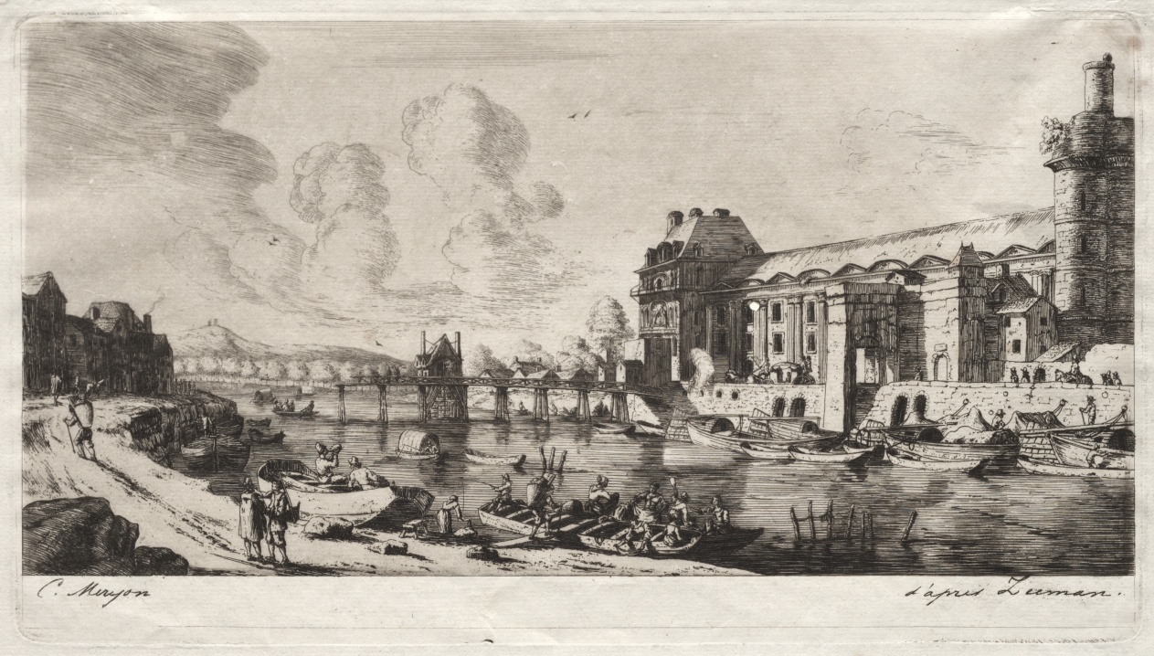 The Pavillon de Mademoiselle and part of the Louvre