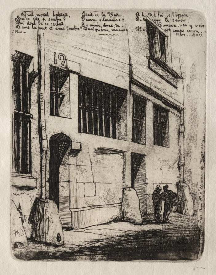 Etchings of Paris:  The Street of the Bad Boys
