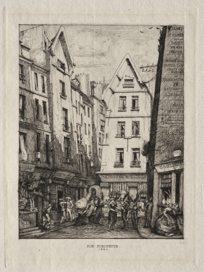 Pirouette Street, near the Markets, Paris