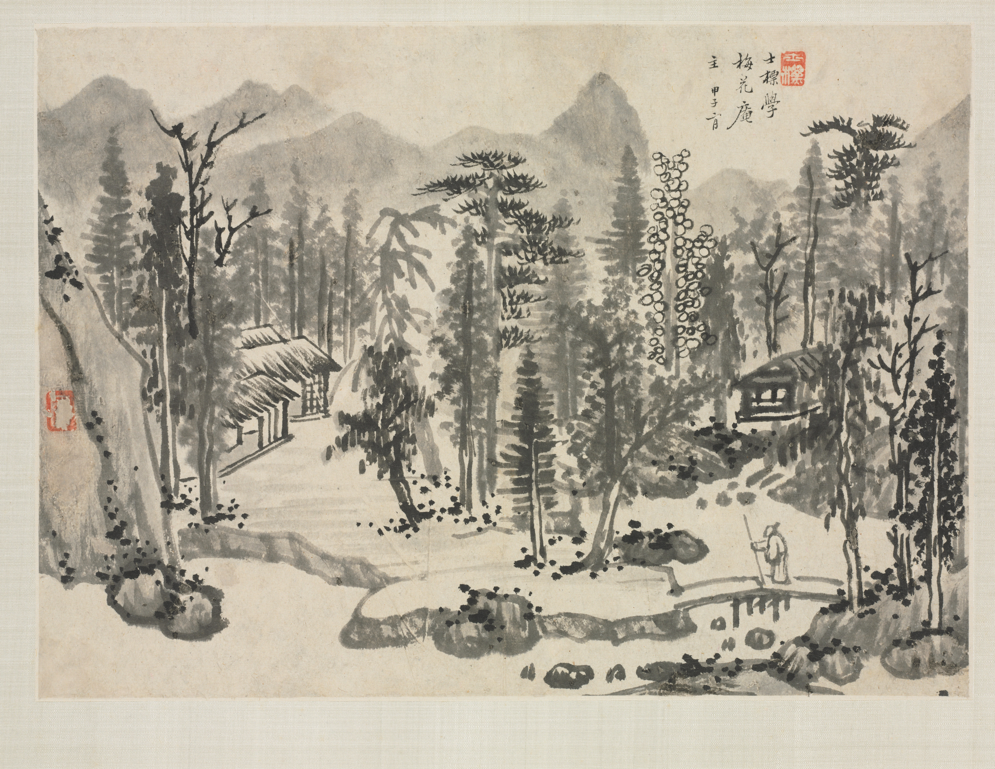Landscape Album in Various Styles: Landscape after Wu Zhen