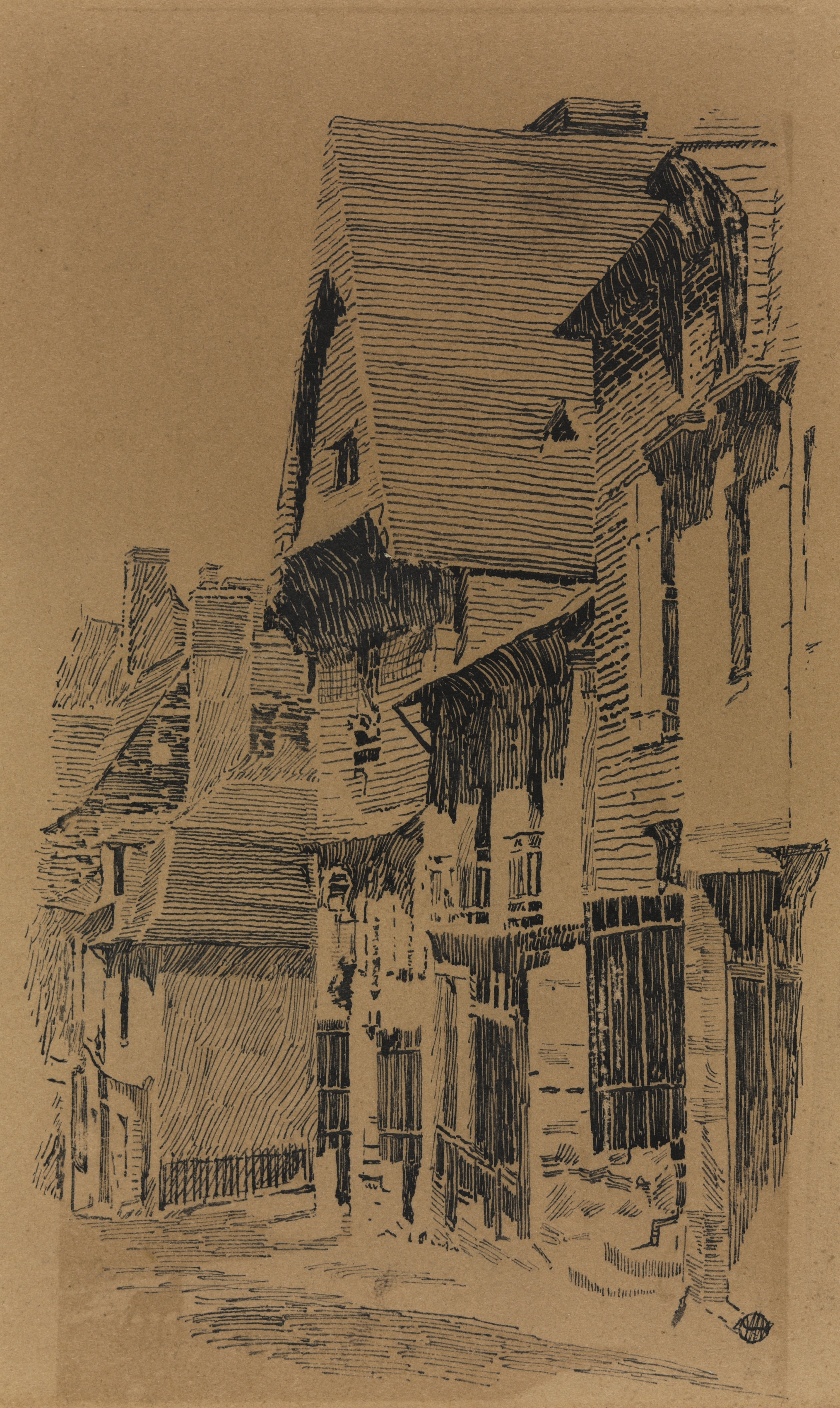 William Wentworth Stevens, A Small Town Street