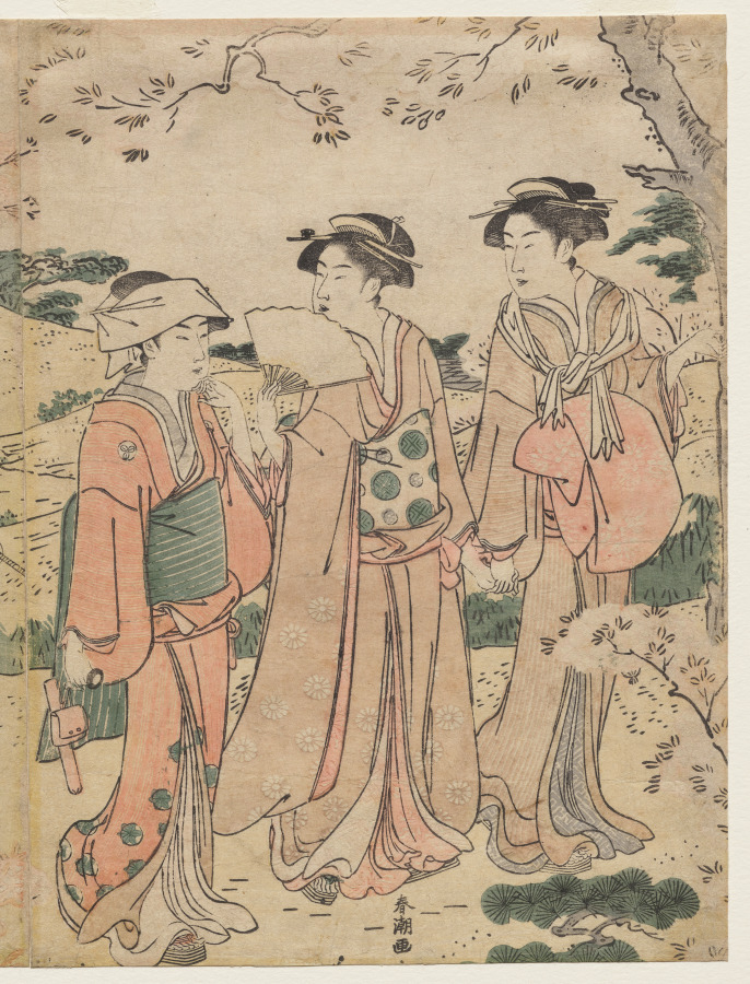 Women Viewing Cherry Blossoms at Asukayama