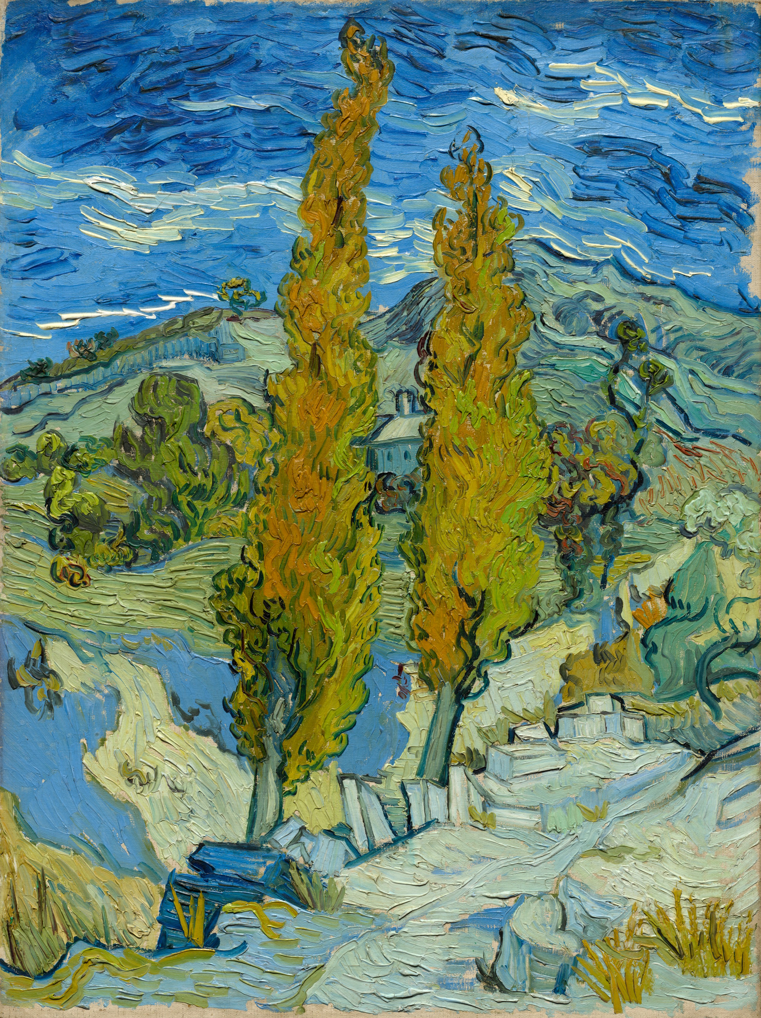 Two Poplars in the Alpilles near Saint R my Cleveland Museum of Art