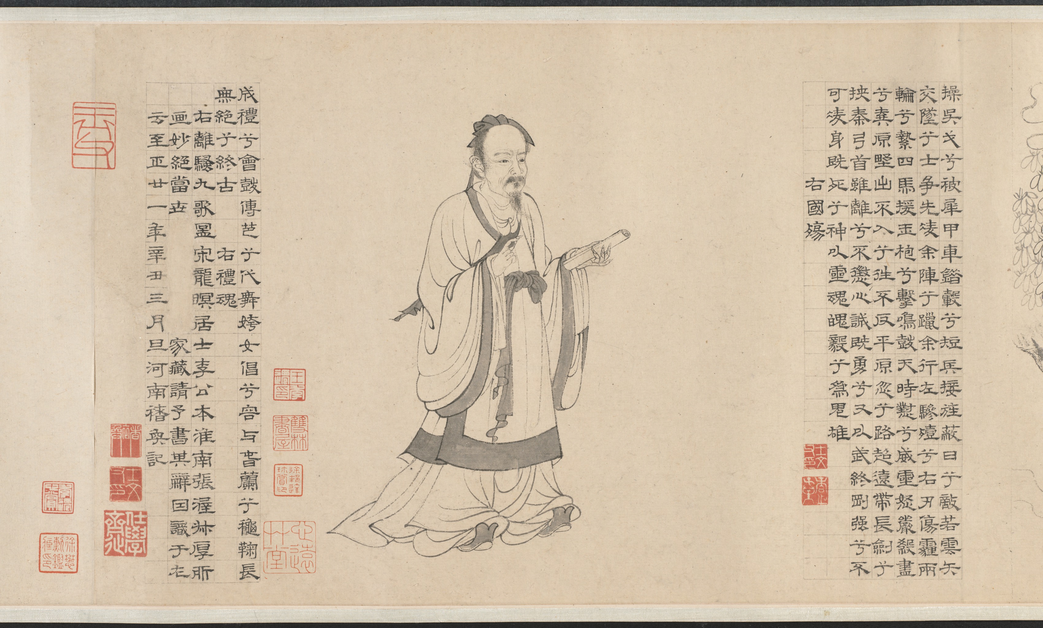张伯龙 纪恩图 中堂画 70×173cm Nine Songs | Cleveland Museum of Art