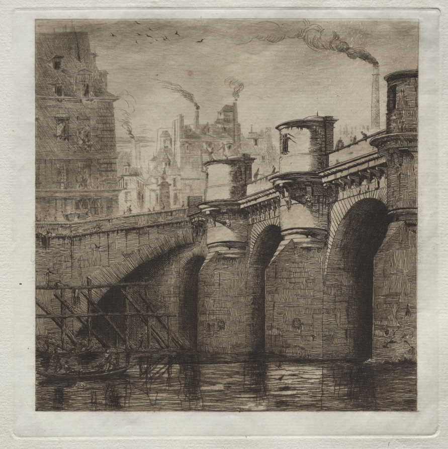 マキシム・モーフラ、「LE PONT DE LEGUENAY, BRUGES」 マキシム・モーフラ、「LE PONT DE LEGUENAY, BRUGES」