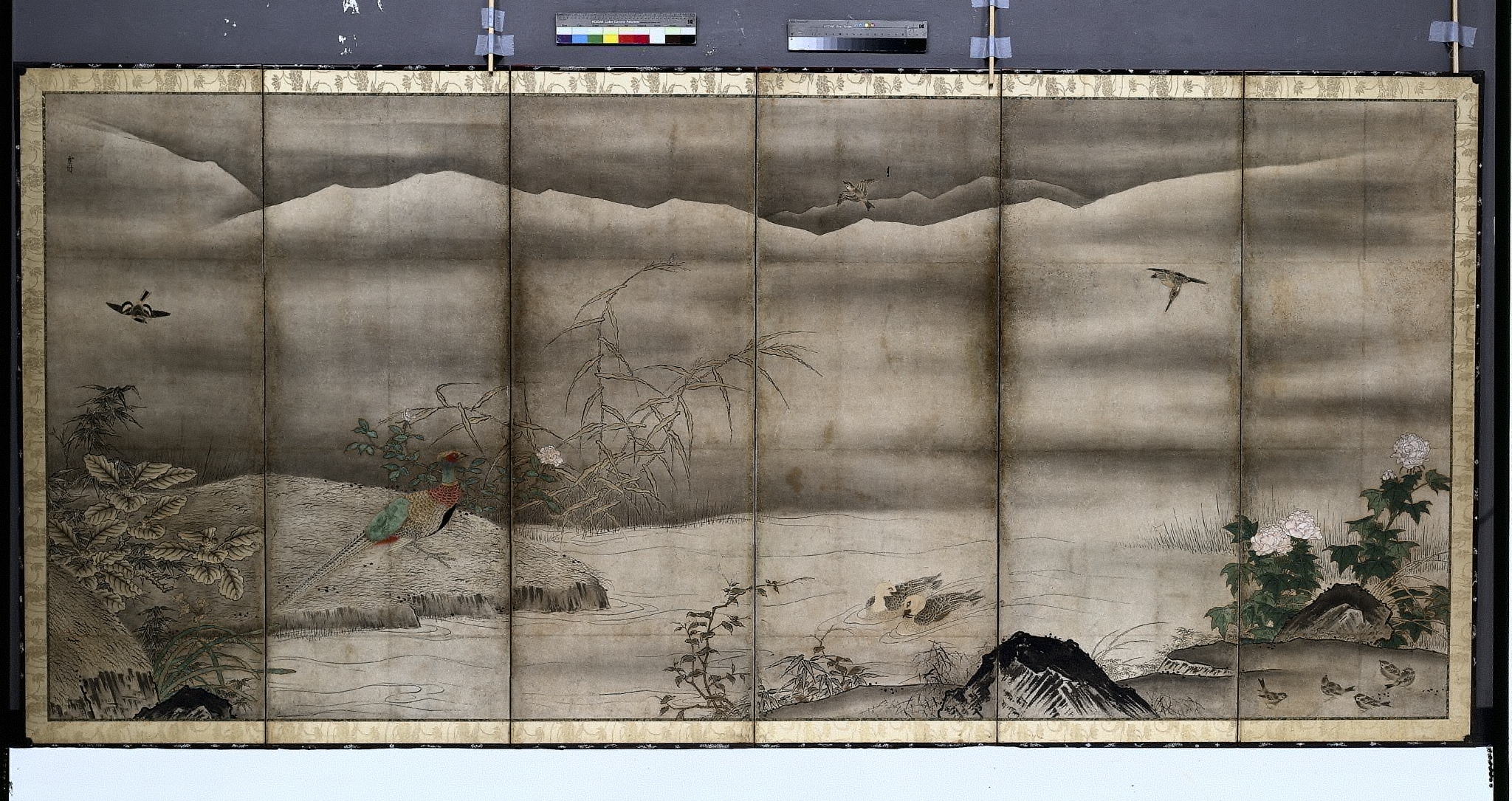 Birds and Flowers in a Landscape of the Four Seasons | Cleveland