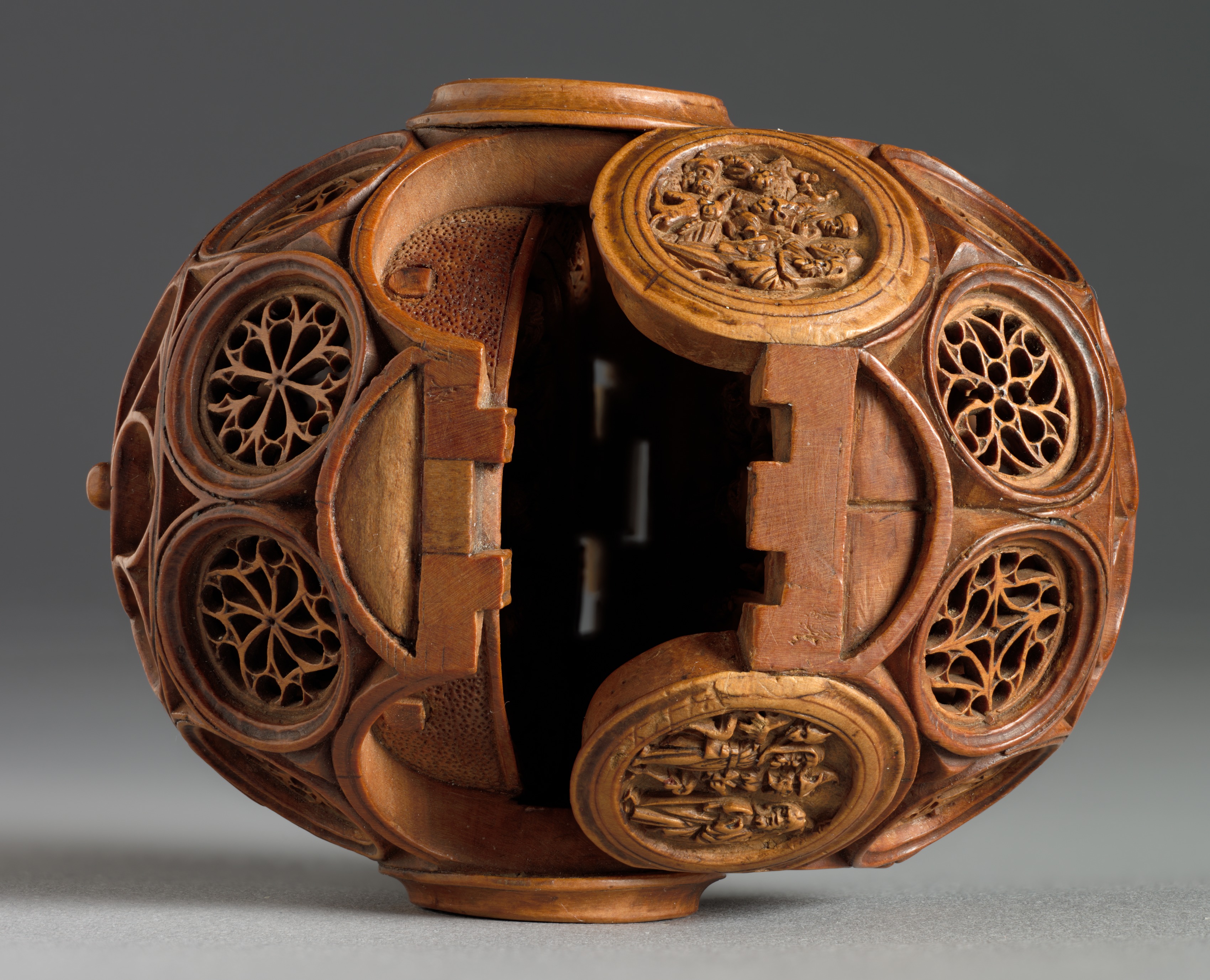 Prayer Nut with Scenes from the Life of St. James the Greater