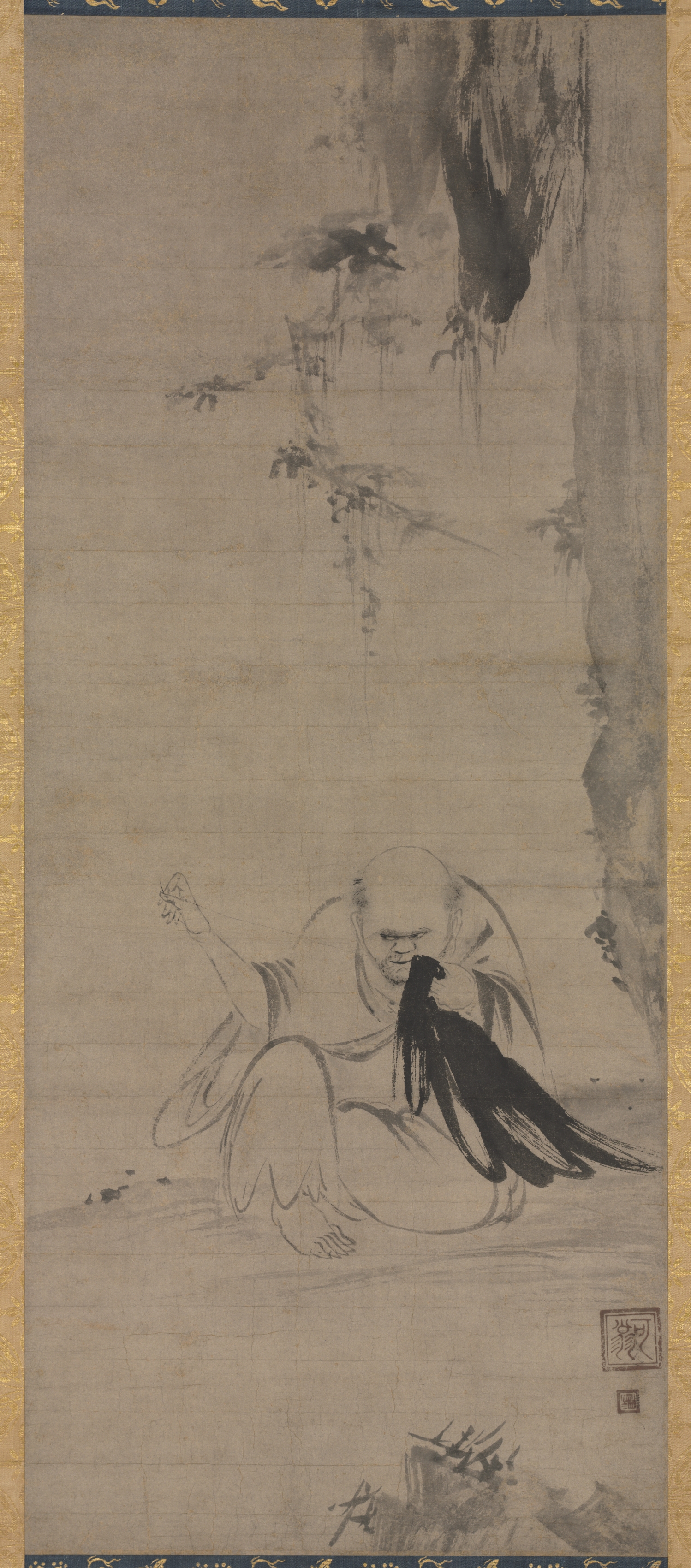 Monk Mending Clothes in the Morning Sun (Chōyō Hotetsuzu