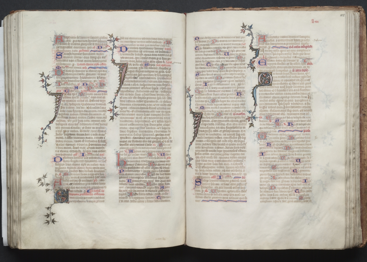 The Gotha Missal:  Fol. 106r, Text