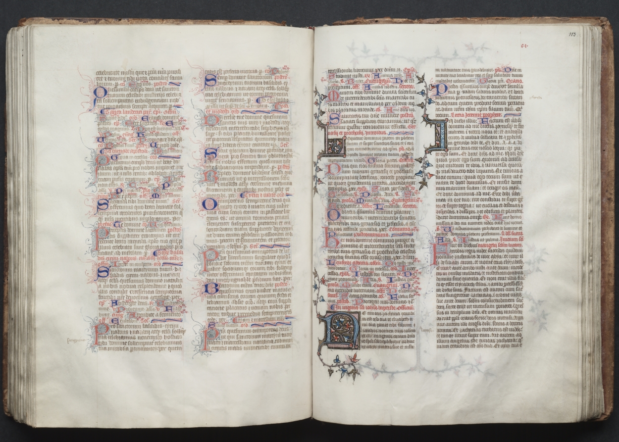 The Gotha Missal:  Fol. 113r, Text