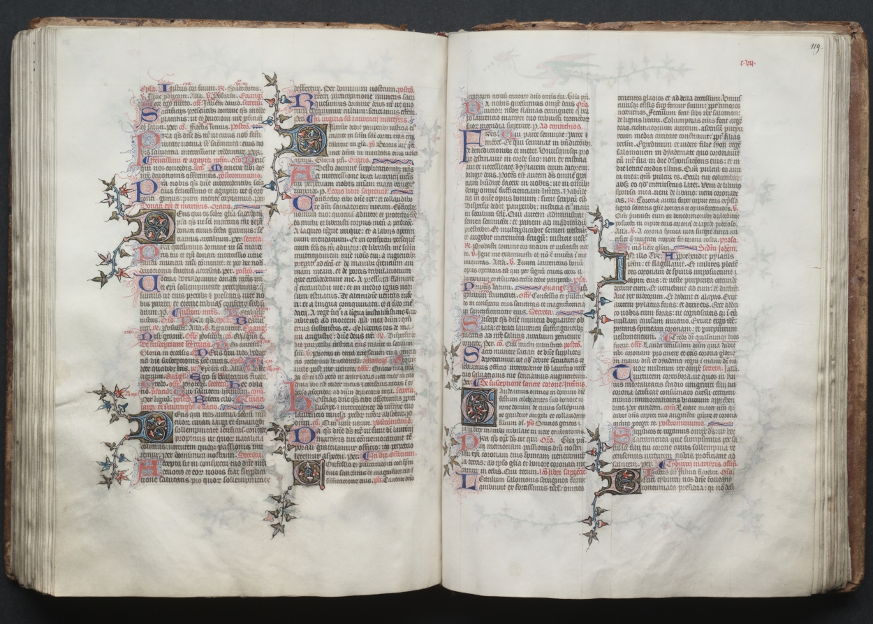 The Gotha Missal:  Fol. 119r, Text