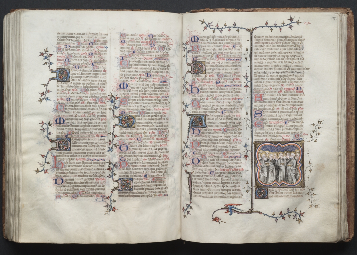 The Gotha Missal:  Fol. 126v, Text