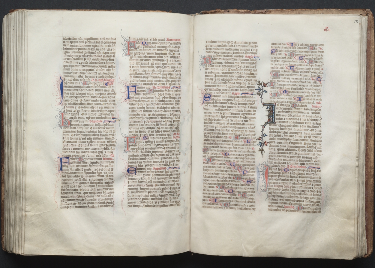 The Gotha Missal:  Fol. 133r, Text