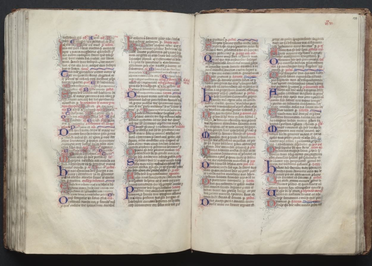 The Gotha Missal:  Fol. 138r, Text