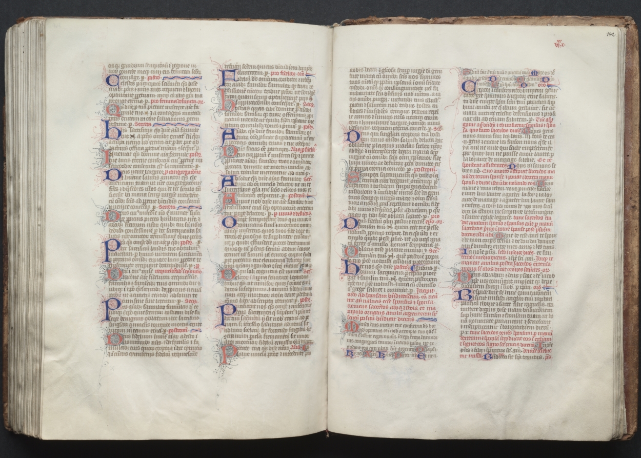 The Gotha Missal:  Fol. 142r, Text