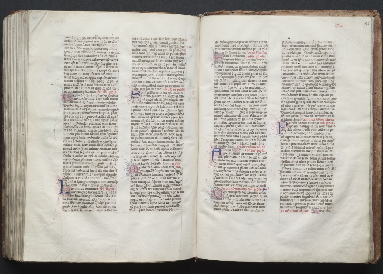 The Gotha Missal:  Fol. 145vr, Text