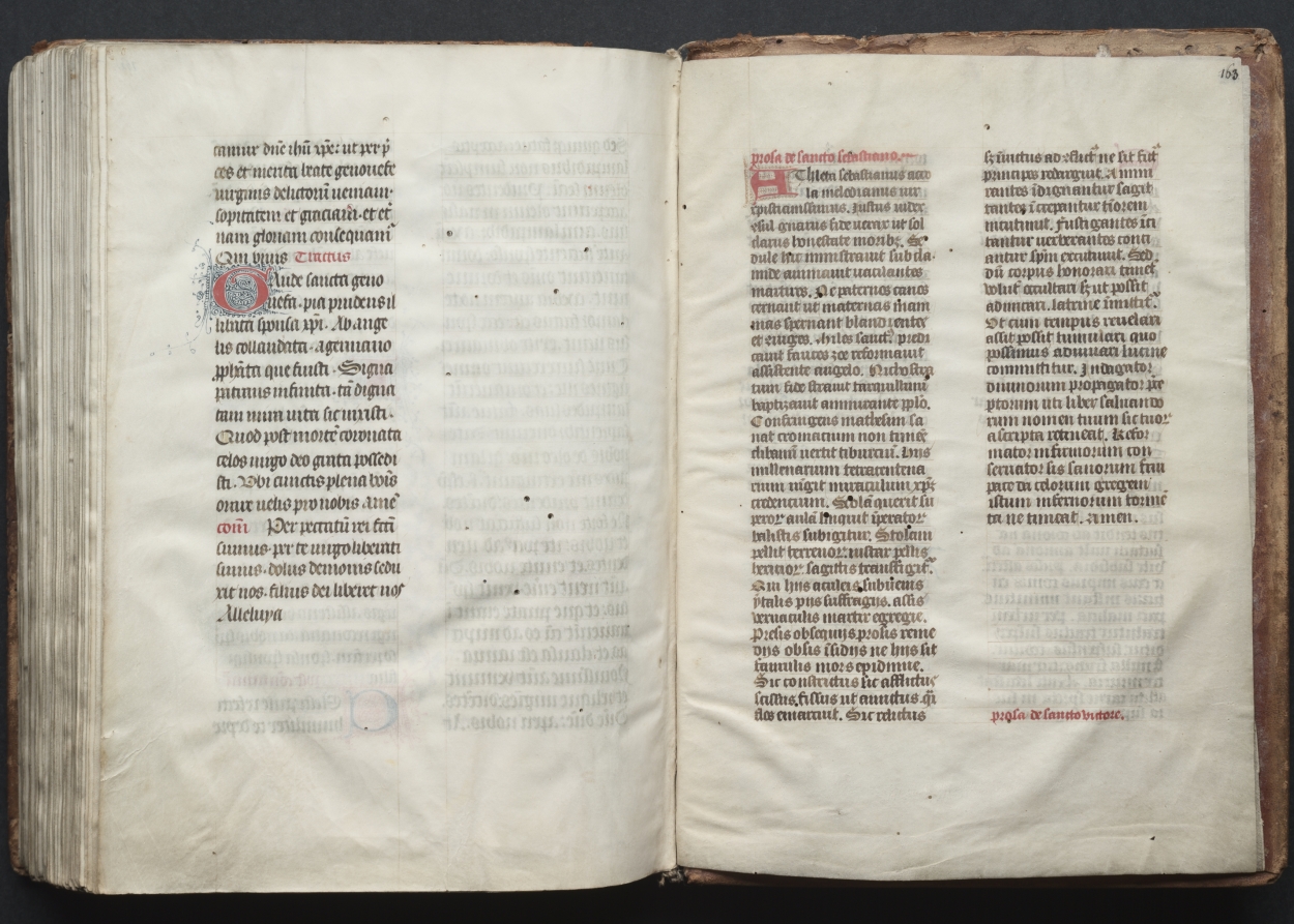 The Gotha Missal:  Fol. 163r, Text