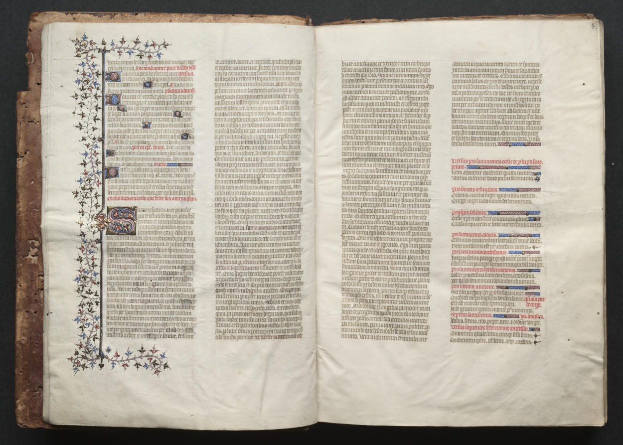 The Gotha Missal: Fol. 3v, Text