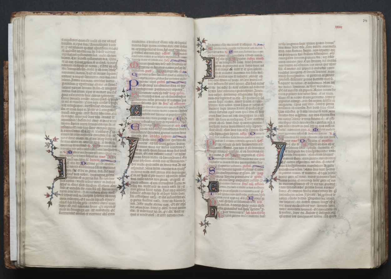 The Gotha Missal:  Fol. 34r, Text