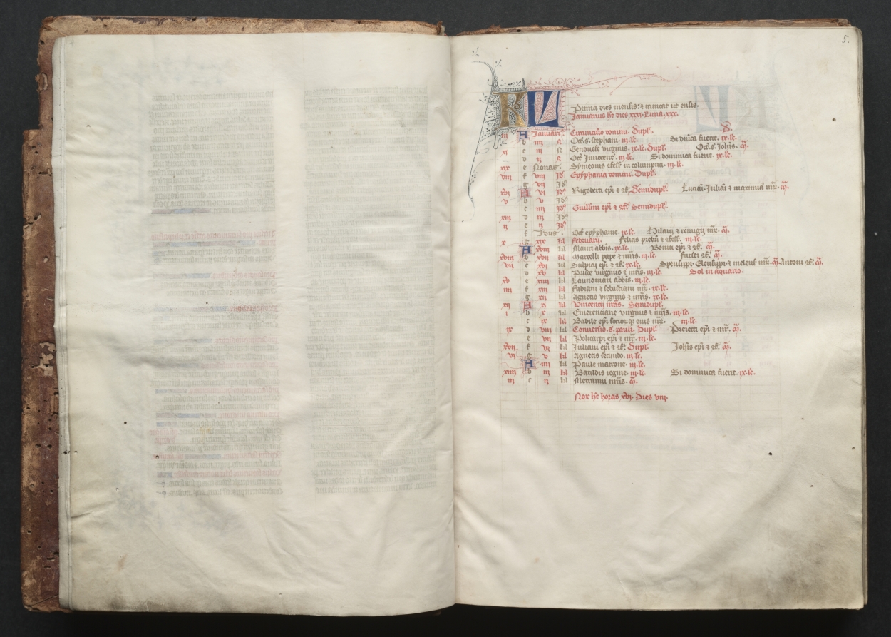 The Gotha Missal:  Fol. 4v, Text 