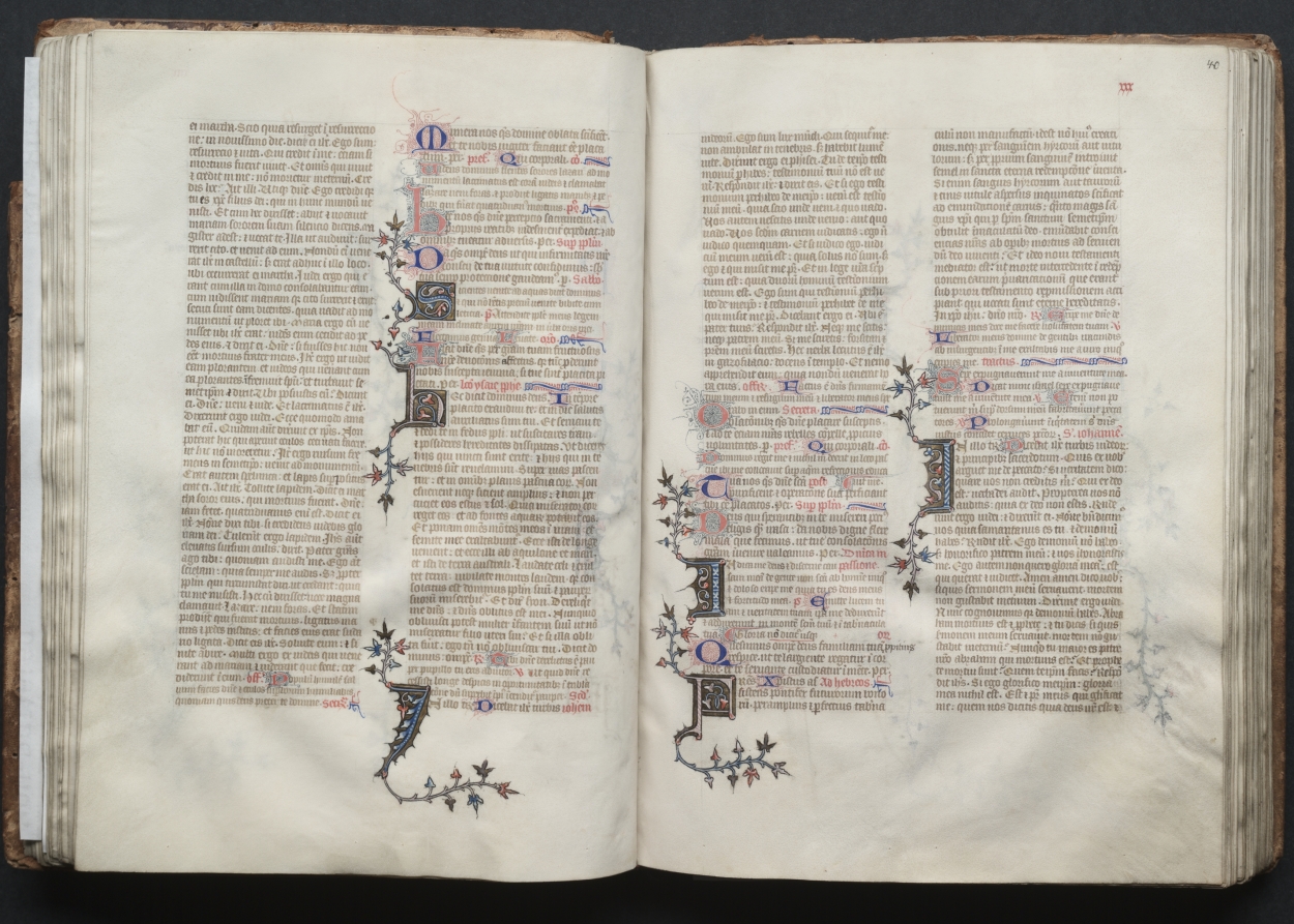 The Gotha Missal:  Fol. 40r, Text