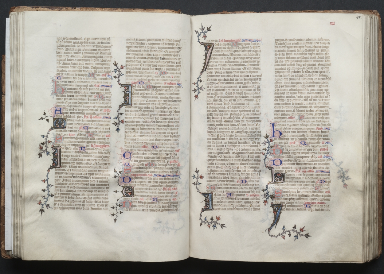 The Gotha Missal:  Fol. 40v, Text